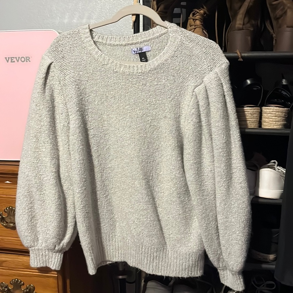 Glitter Gray Sweater